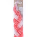 נר הבדלה עבודת יד - ורוד לבן