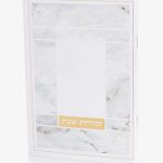 זמירות שבת דגם שיש - לבן