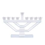 חנוכיית קריסטל שקופה
