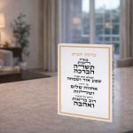 בלוק אקרילי ברכת הבית